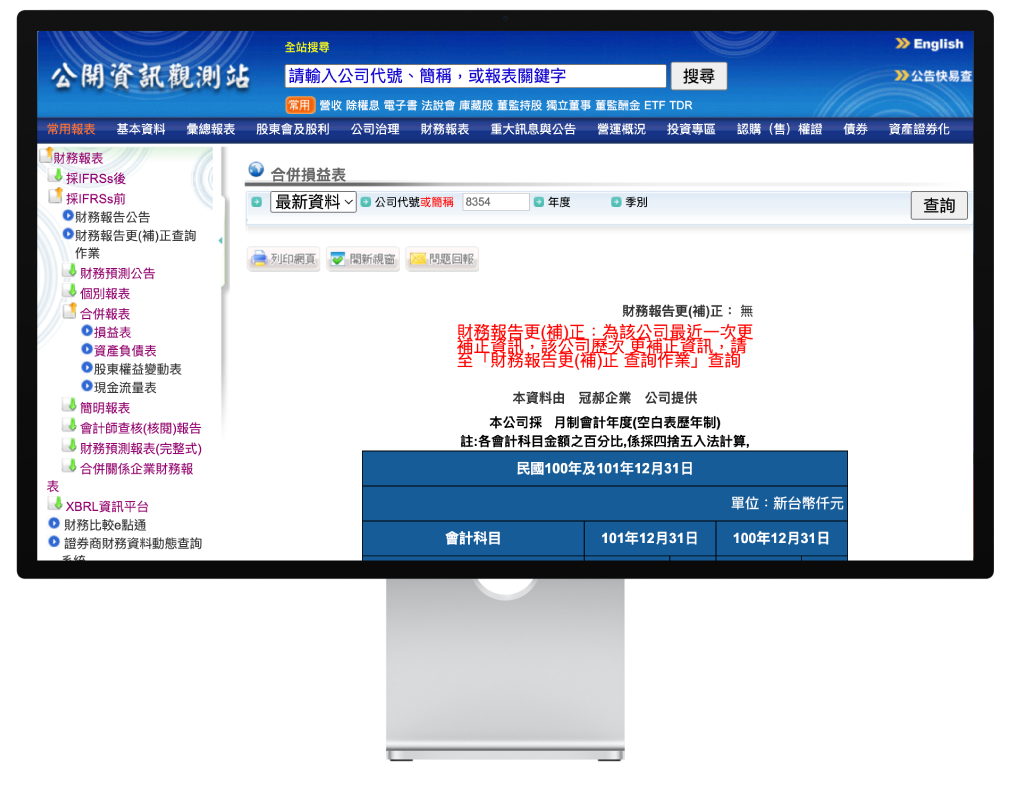 財務資訊- 冠好科技股份有限公司